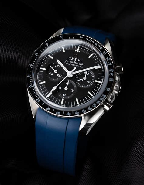 omega speedmaster navy blue|Omega Speedmaster moonwatch blue.